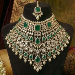 Green Choker - White