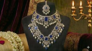 Blue Noor Kundan Set