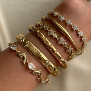 Stardust Trail Gold Star Bracelet